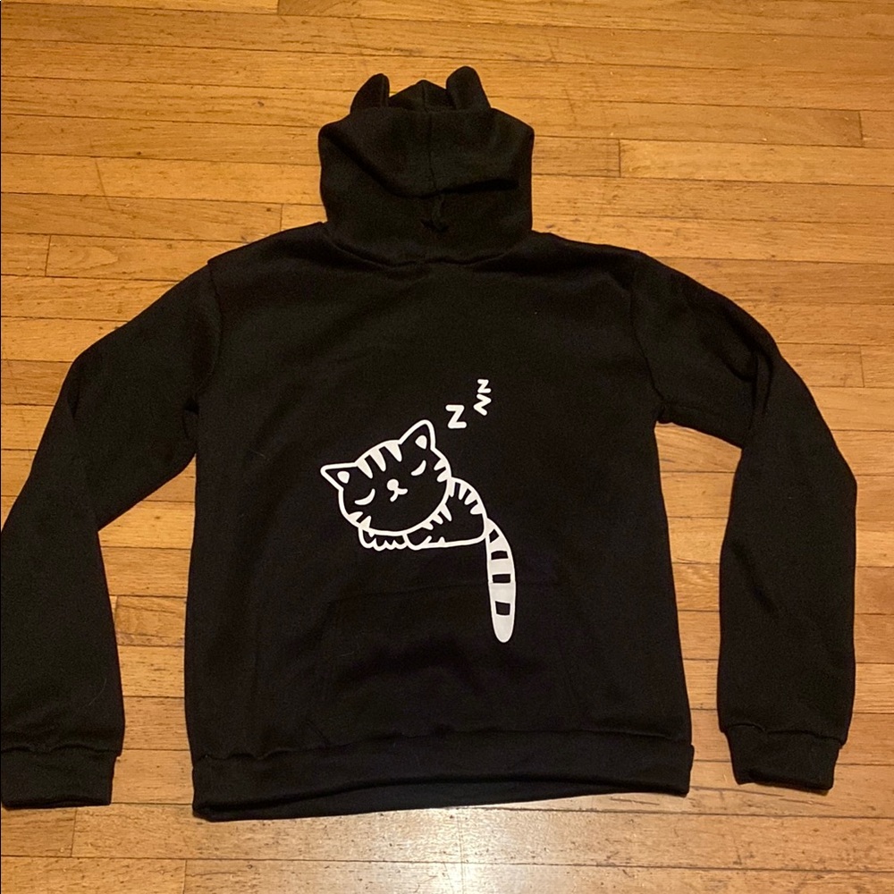 Black and White Cat Sweatshirt